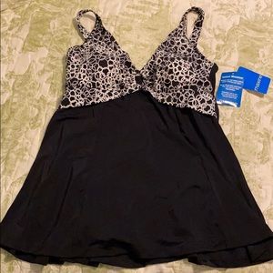 💋Maxine empire waist swim dress